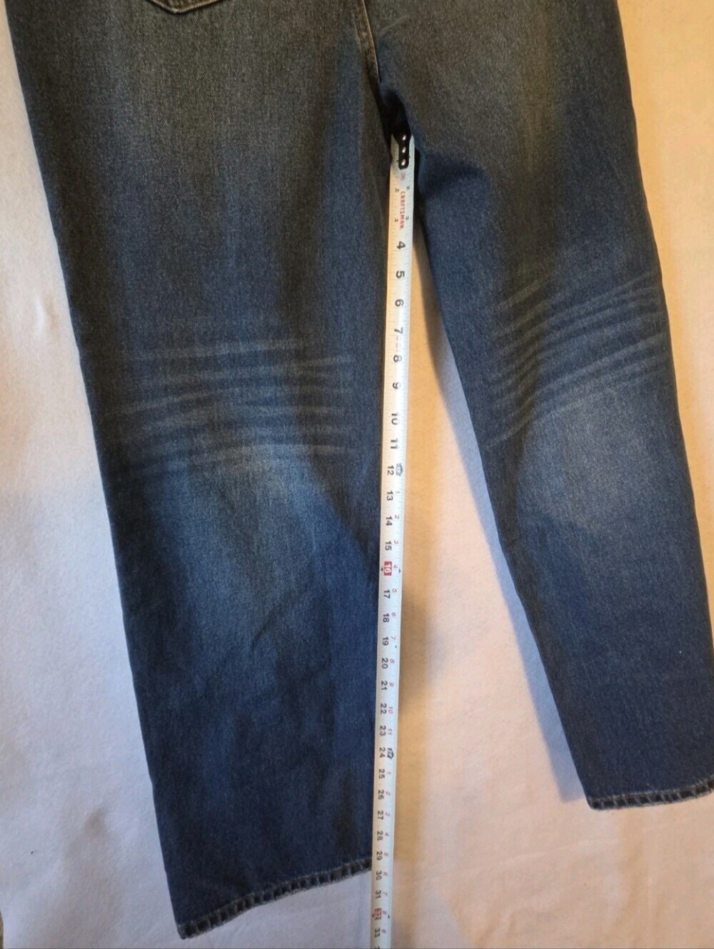 Cello Dad Jeans Super High Rise Distressed destroyed ripped baggy blue Size 9 - Picture 16 of 17